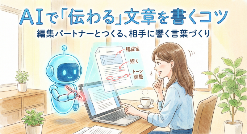 【基礎編④】AIで「伝わる」文章を書くコツ