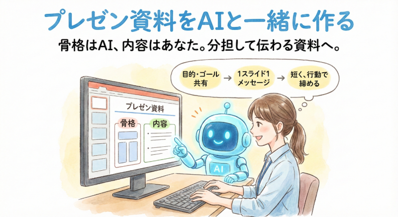 【基礎編⑧】プレゼン資料をAIと一緒に作る