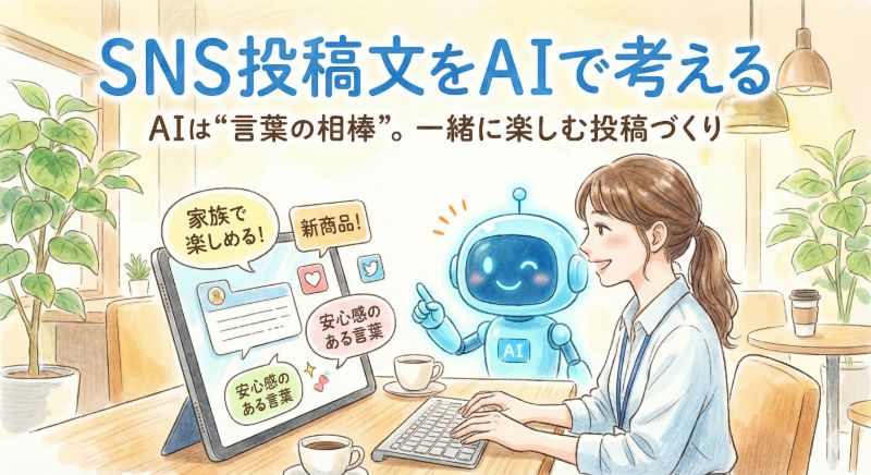 【基礎編⑩】SNS投稿文をAIで考える