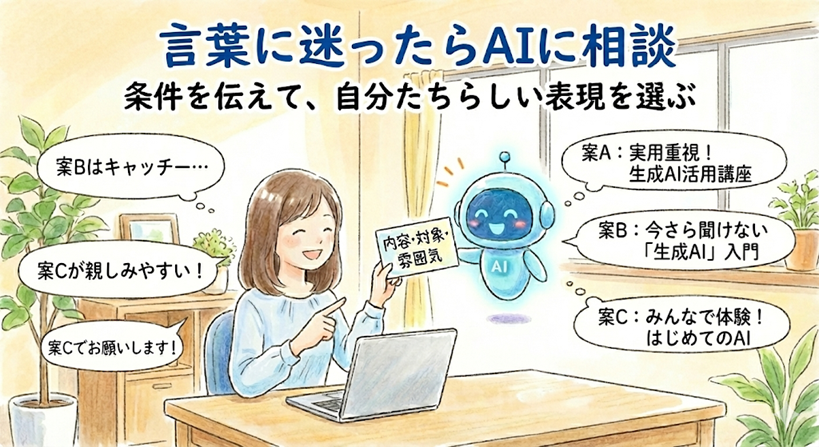 【活用編③】言葉に迷ったらAIに相談