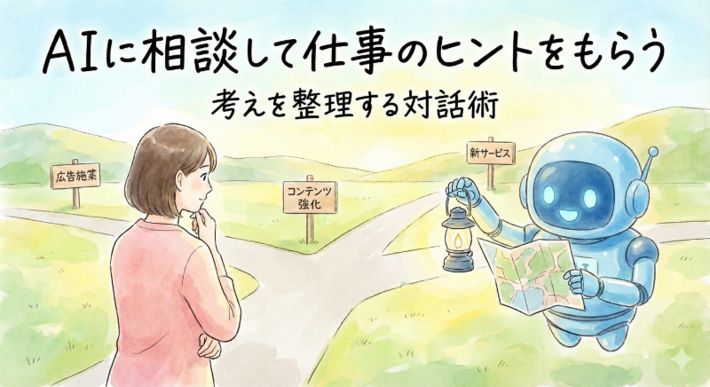 【活用編⑩】AIに相談して仕事のヒントをもらう ― 考えを整理する対話術